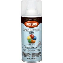 COLORmaxx Spray Paint, Satin Crystal Clear, 12-oz. For Discount