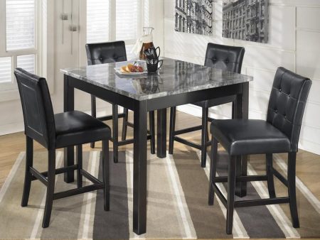 Signature Design by Ashley Maysville 5 pc Counter Height Dinette D154-223 Online Sale