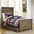 Signature Design by Ashley Trinell B446B8 Twin Panel Bed with 1 Large Storage Drawer Fashion