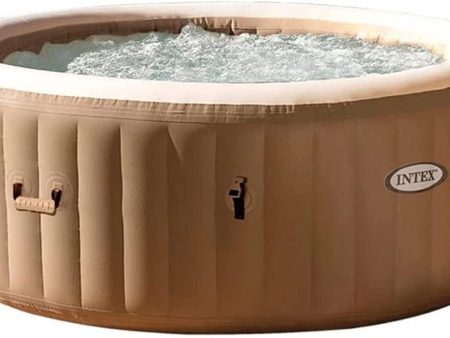 Spa hinchable INTEX burbujas 4 personas, 795 litros, Color Crema (Pequeña Mancha Falta Cubierta Hinchable 1 Filtro) Reacondicionado Online Sale