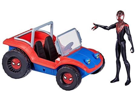 Marvel Spider-Man - Spider-Mobile - Vehículo con Figura de Miles Morales Embalaje Deteriorado Sale